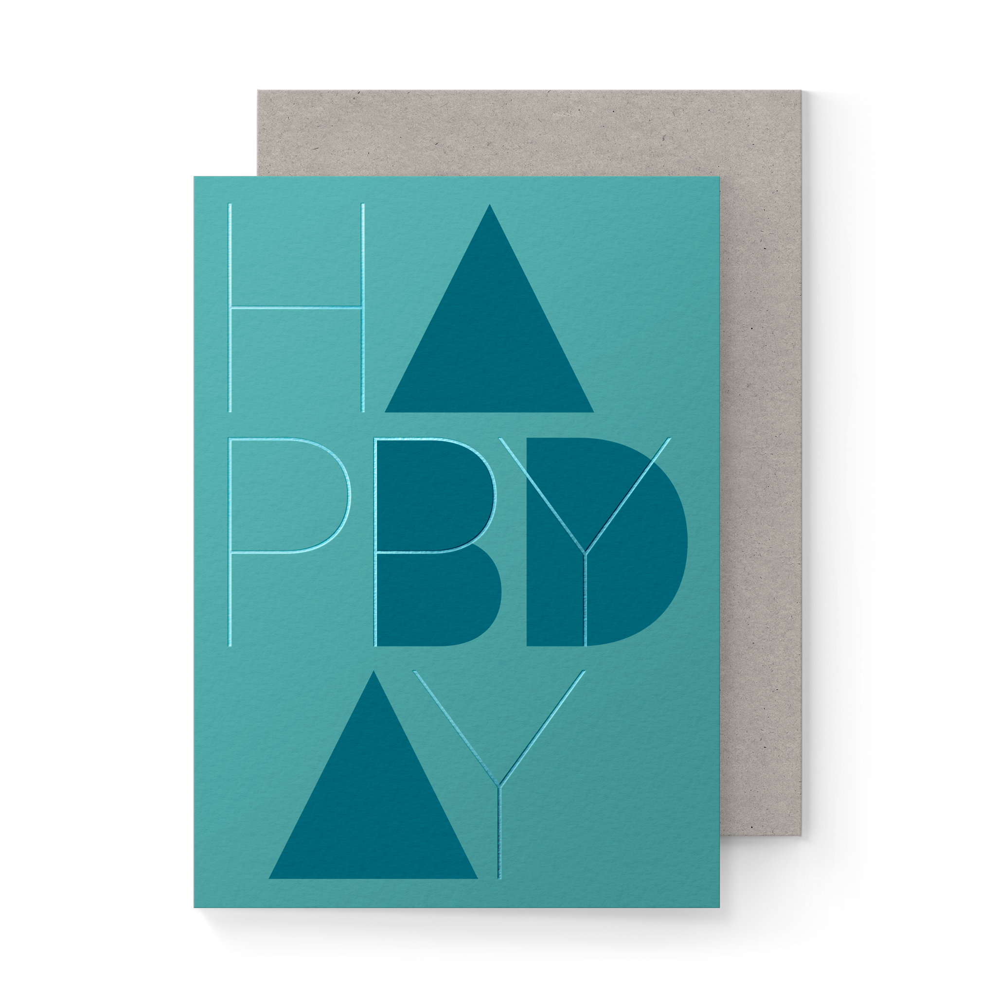 Happy Bday Folded Card