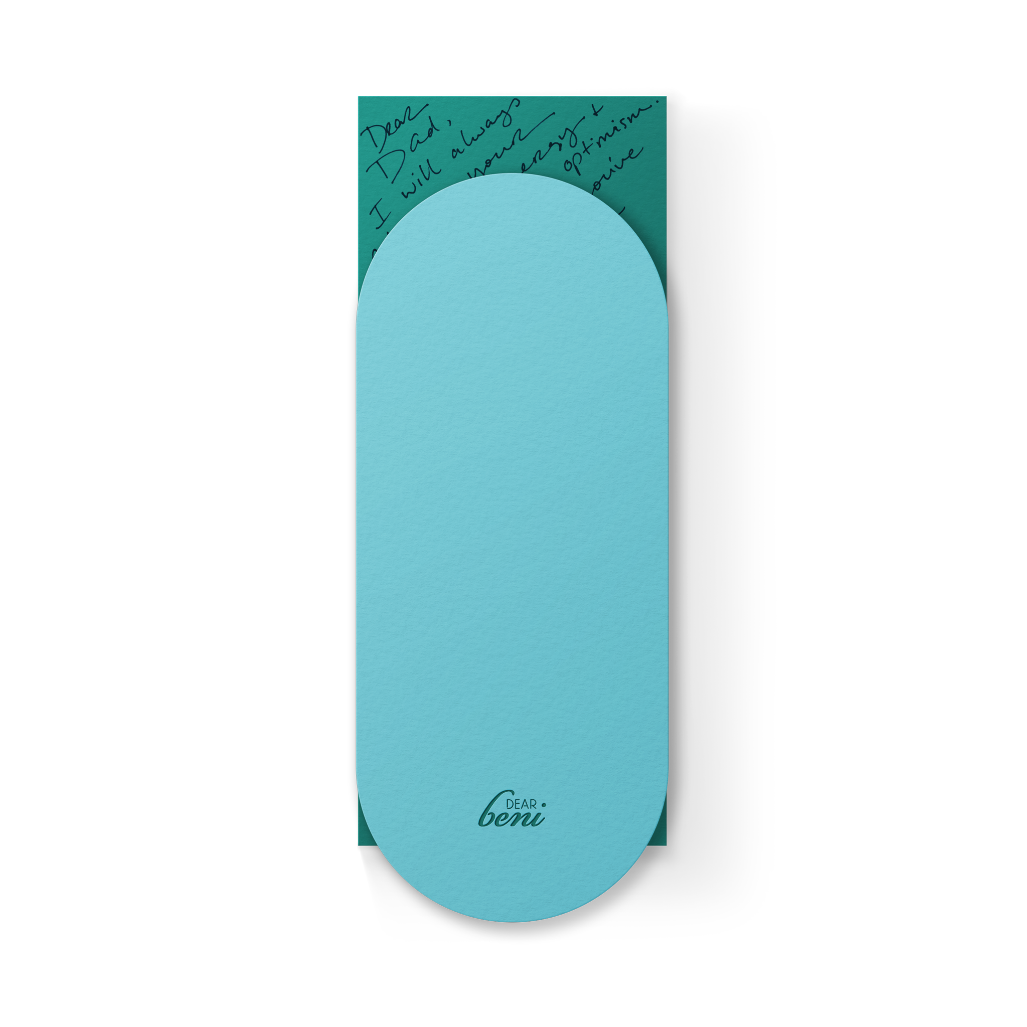 Happy Bday Slim Sleeve Card - Turquoise