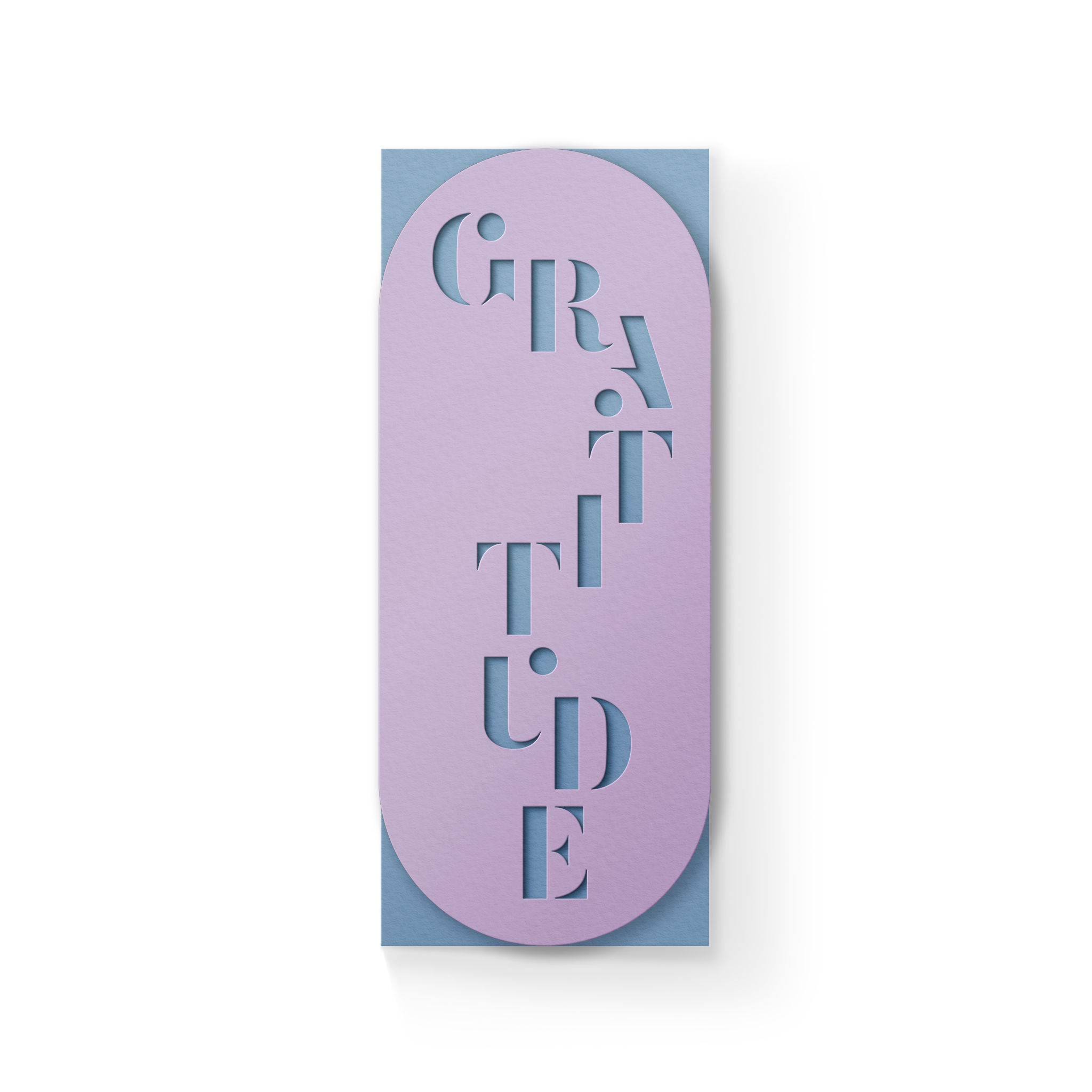 Gratitude Slim Sleeve Card - Lavender