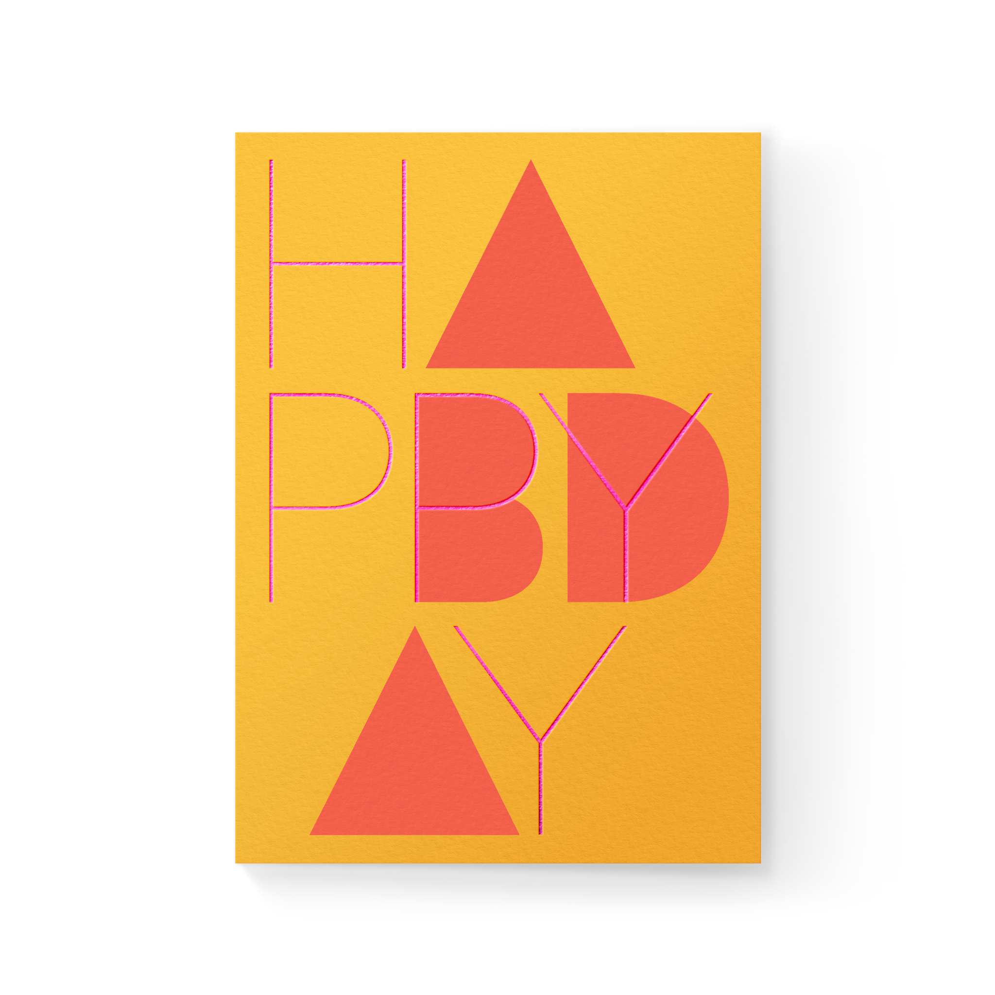 Happy Bday Folded Card
