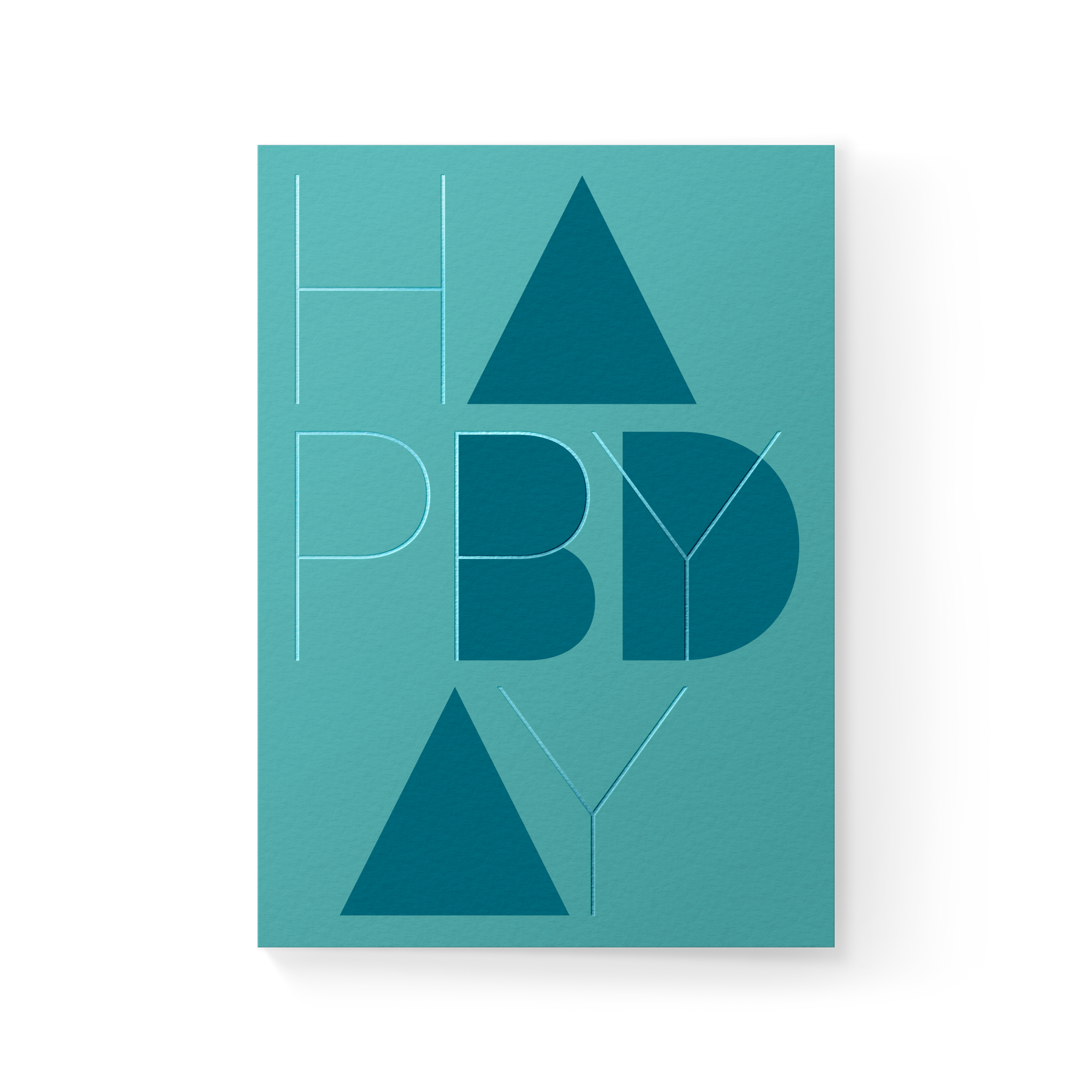 Happy Bday Folded Card